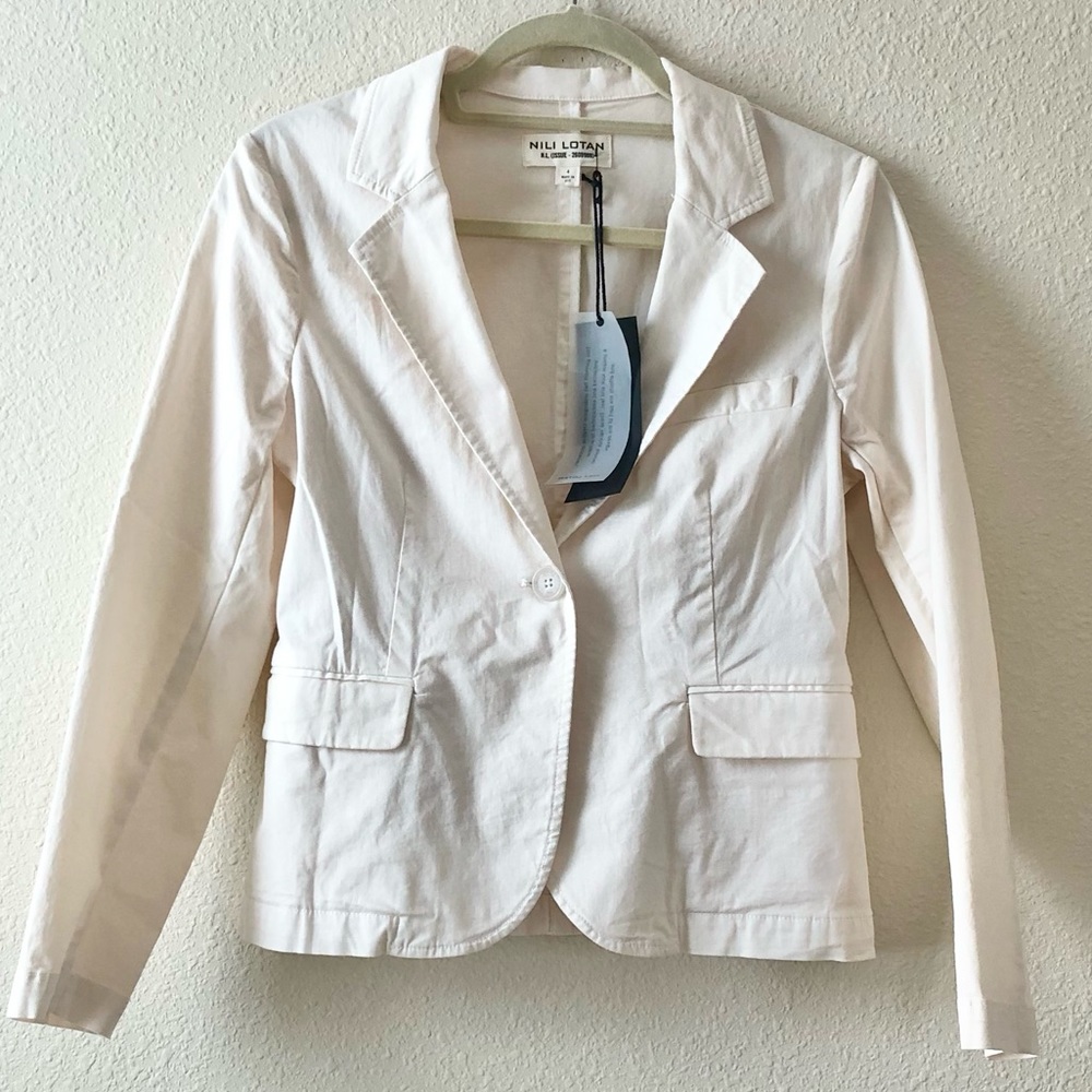 NEW NILI LOTAN Cotton blazer
